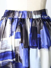 Paint print skirt/K241-65077