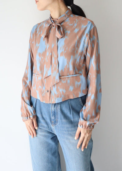 tiedye print blouse/K251-66115