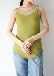 sheer rib tank top/K251-62240