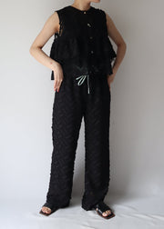 cut  jacquard no sleeve/K251-66123