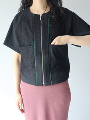 front lace blouson/k251-66127