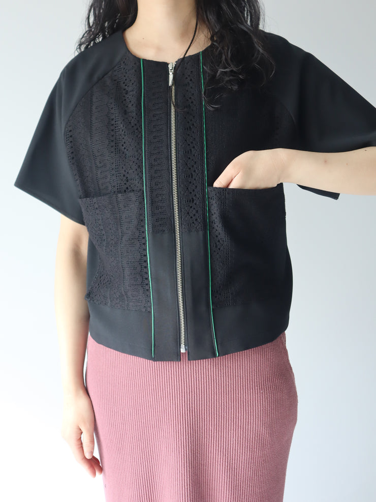 front lace blouson/k251-66127