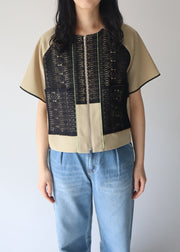 front lace blouson/k251-66127