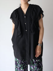 Tie  raffle blouse/K241-66101