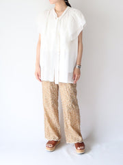 Tie  raffle blouse/K241-66101