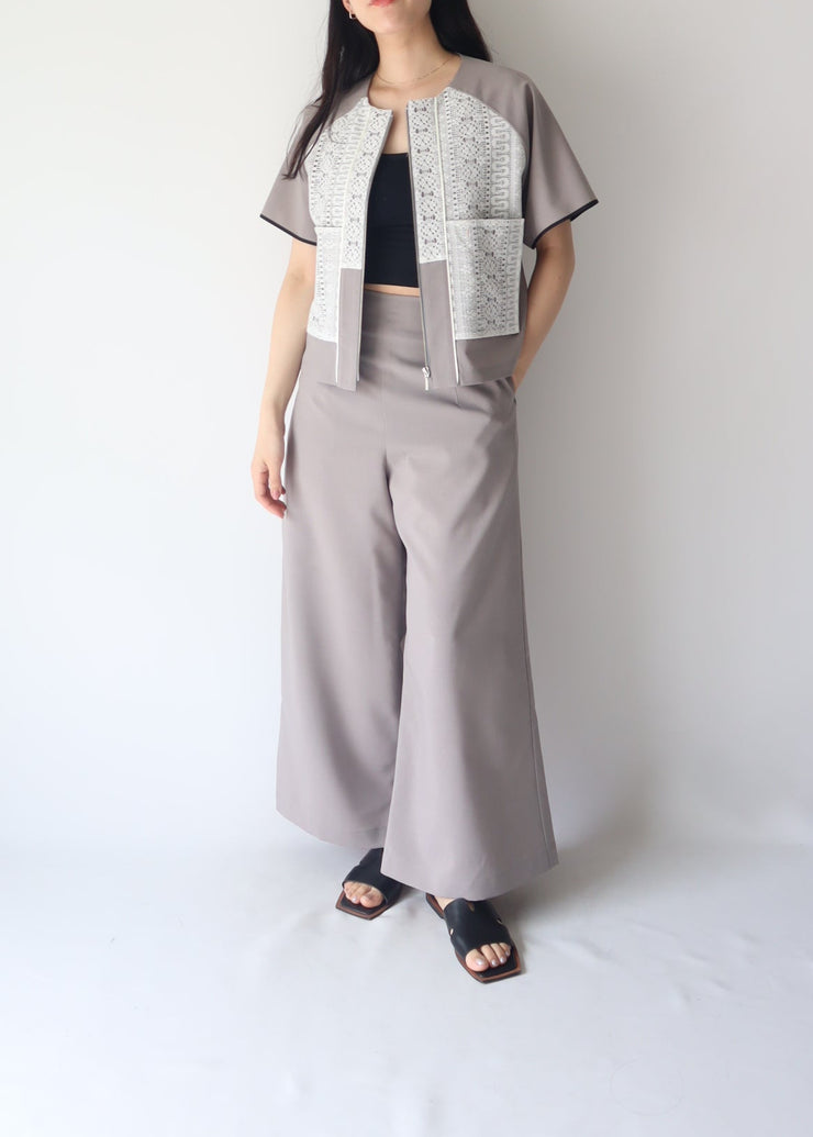 front lace blouson/k251-66127