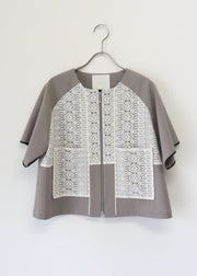 front lace blouson/k251-66127