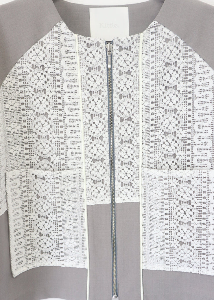 front lace blouson/k251-66127