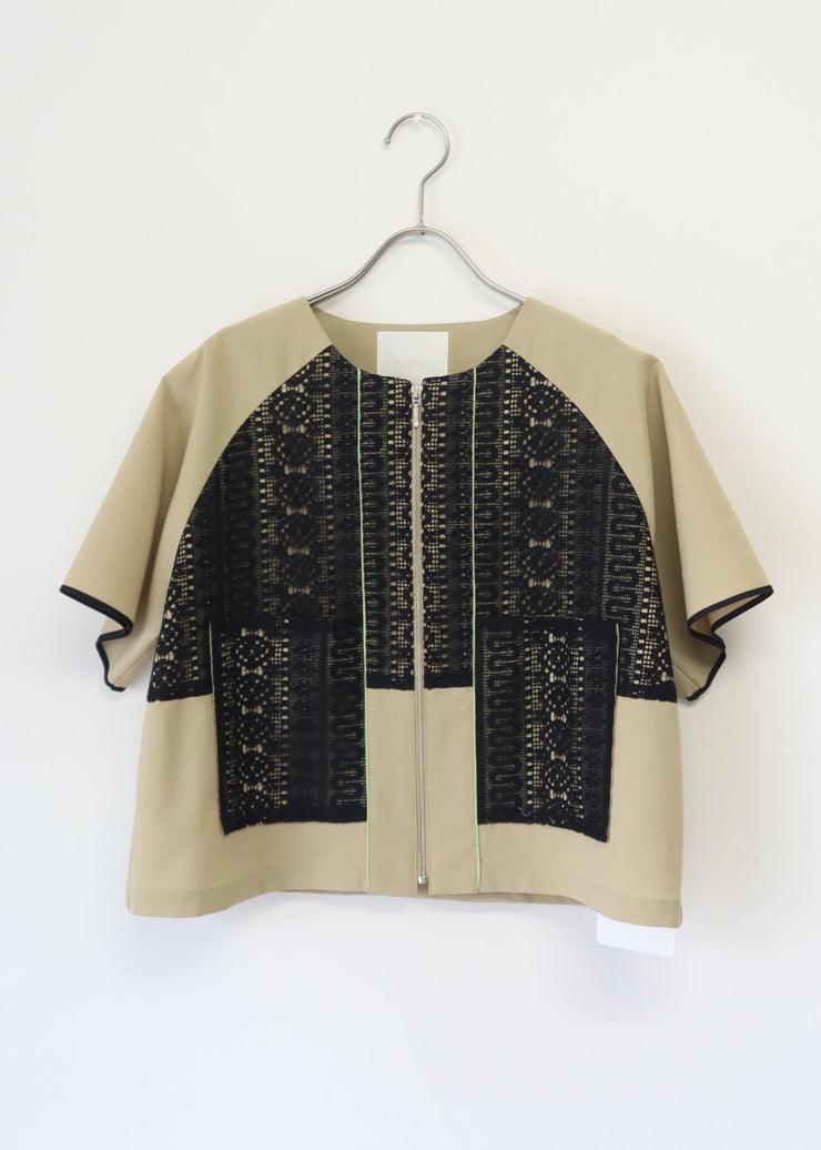 front lace blouson/k251-66127