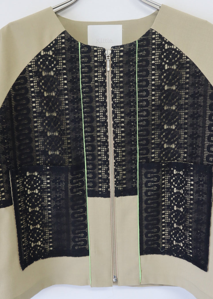 front lace blouson/k251-66127