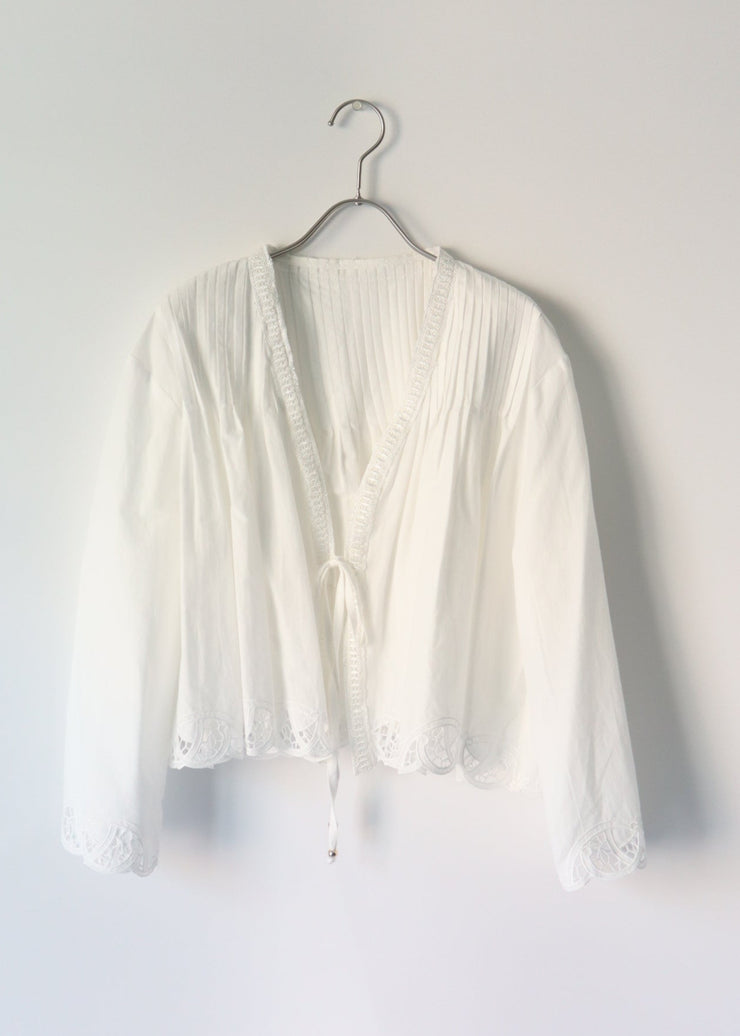 【新作】lace front string cardigan/K251-66120