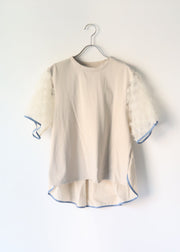 【新作】Sheer sleeve Tshirt/K251-62256
