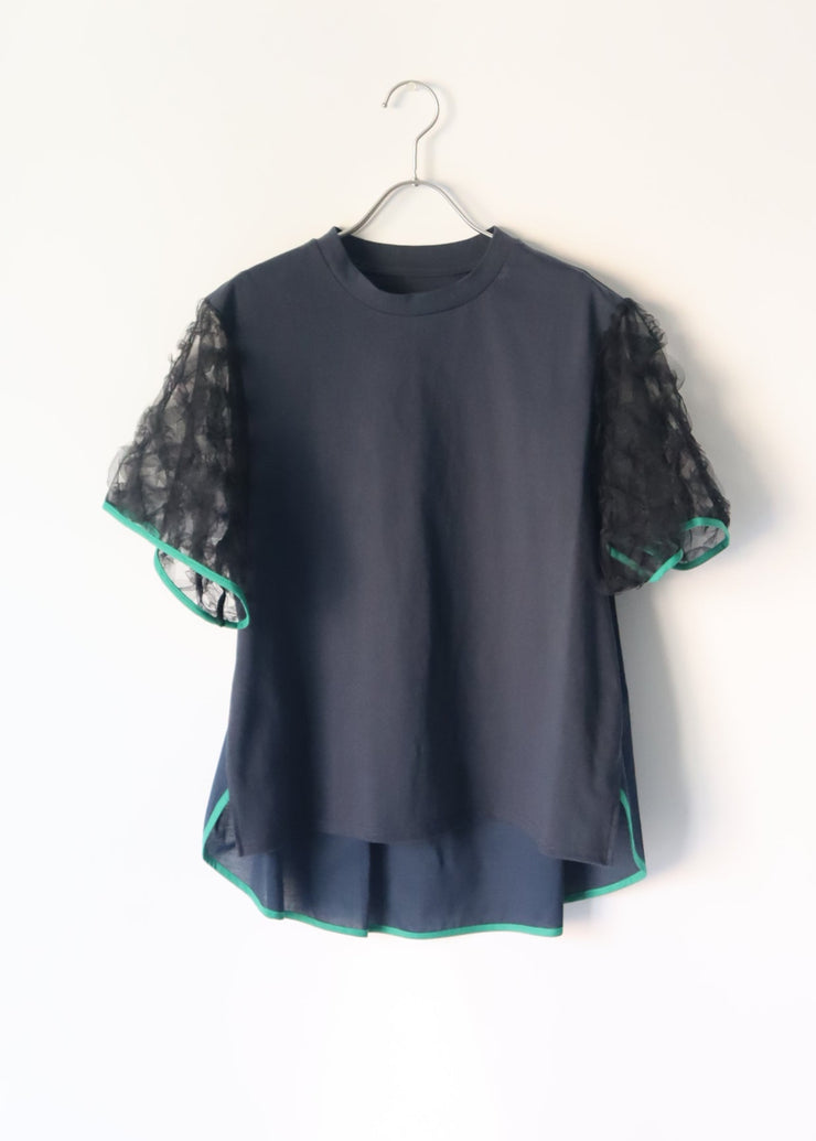【新作】Sheer sleeve Tshirt/K251-62256