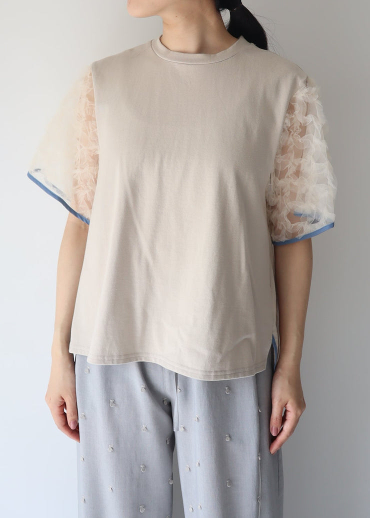 【新作】Sheer sleeve Tshirt/K251-62256