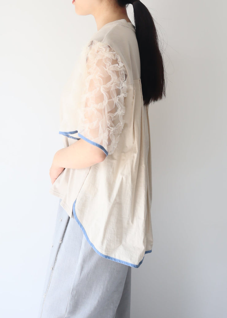 【新作】Sheer sleeve Tshirt/K251-62256