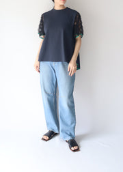 【新作】Sheer sleeve Tshirt/K251-62256