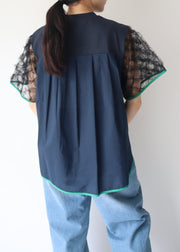 【新作】Sheer sleeve Tshirt/K251-62256