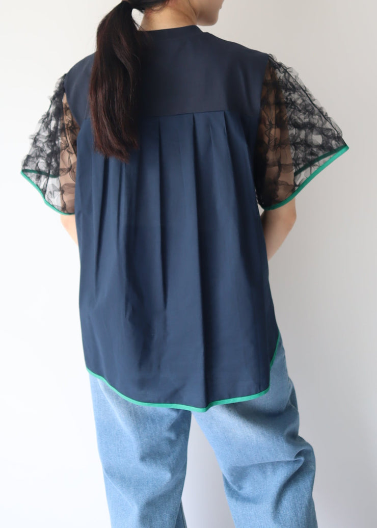 【新作】Sheer sleeve Tshirt/K251-62256