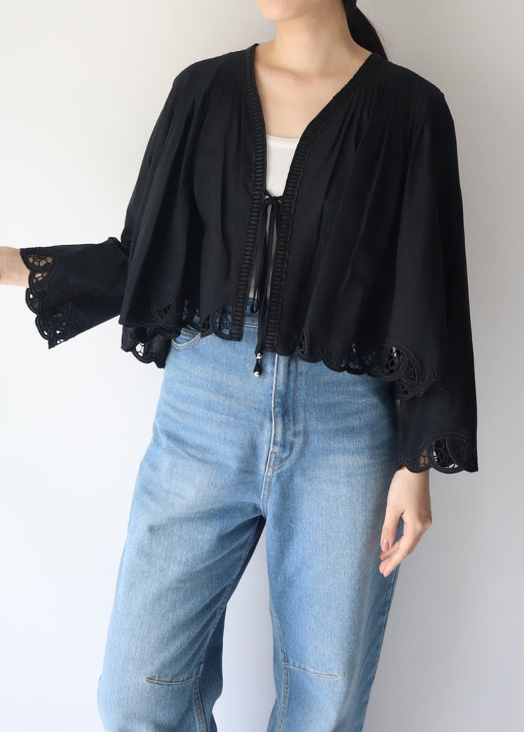 【新作】lace front string cardigan/K251-66120