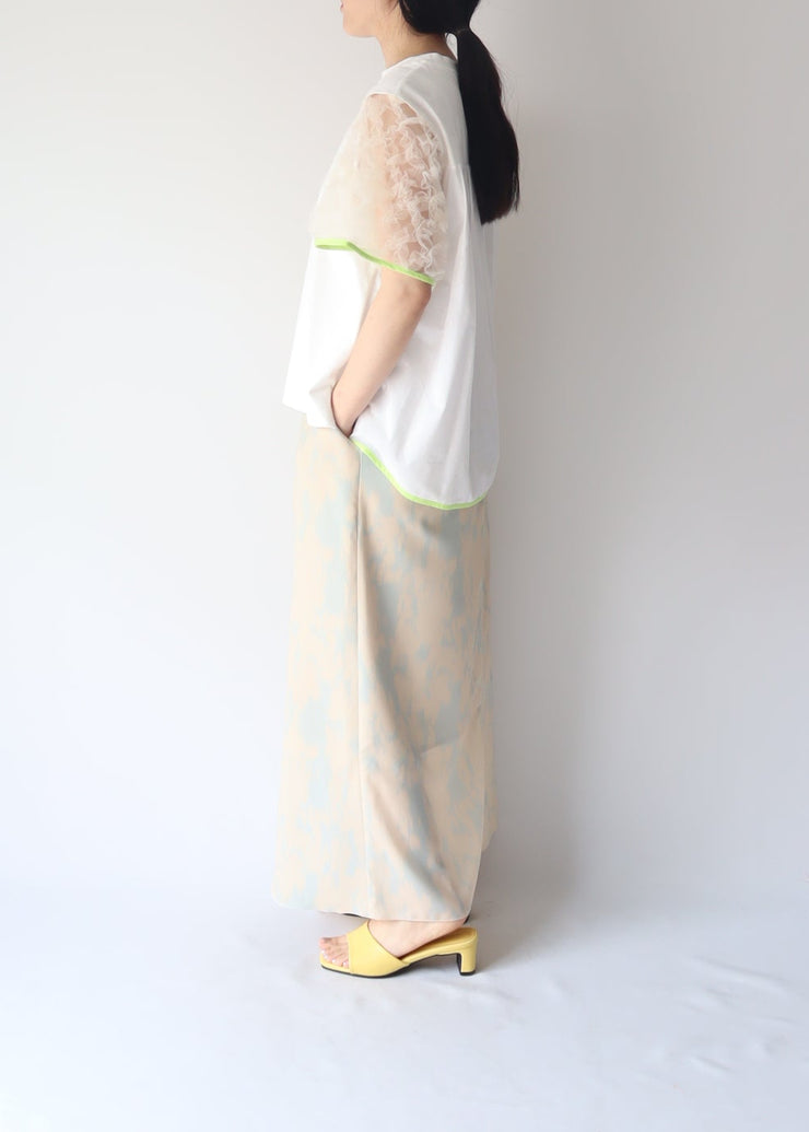 【新作】Sheer sleeve Tshirt/K251-62256