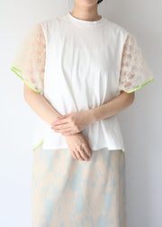 【新作】Sheer sleeve Tshirt/K251-62256
