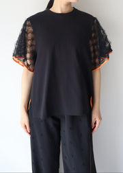 【新作】Sheer sleeve Tshirt/K251-62256