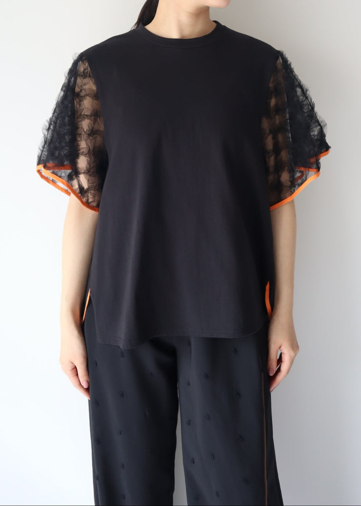 【新作】Sheer sleeve Tshirt/K251-62256