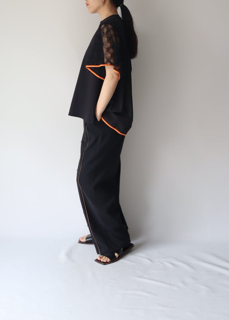 【新作】Sheer sleeve Tshirt/K251-62256