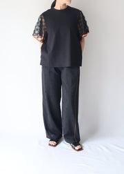 【新作】Sheer sleeve Tshirt/K251-62256