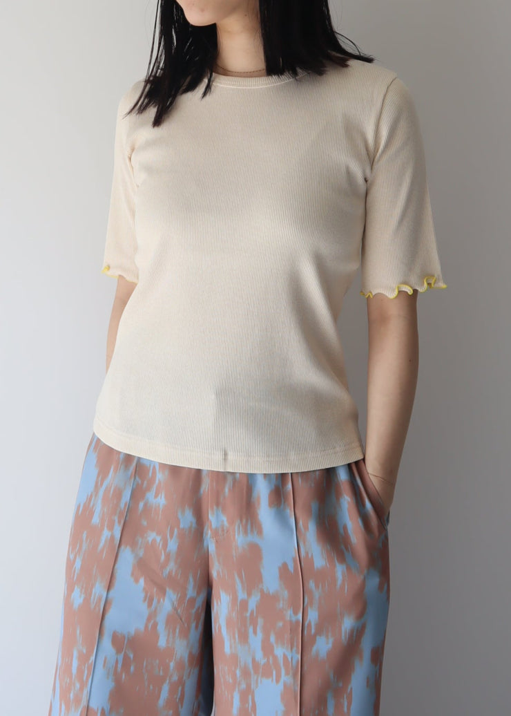 【新作】lame rib Tshirt/K251-62260
