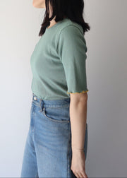 【新作】lame rib Tshirt/K251-62260