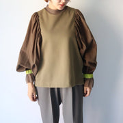 Sleeve volume tops/K246-62222