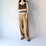 Center press stitch pants/K246-64142