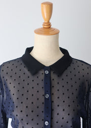 Flocky dots shirts/K256-66122
