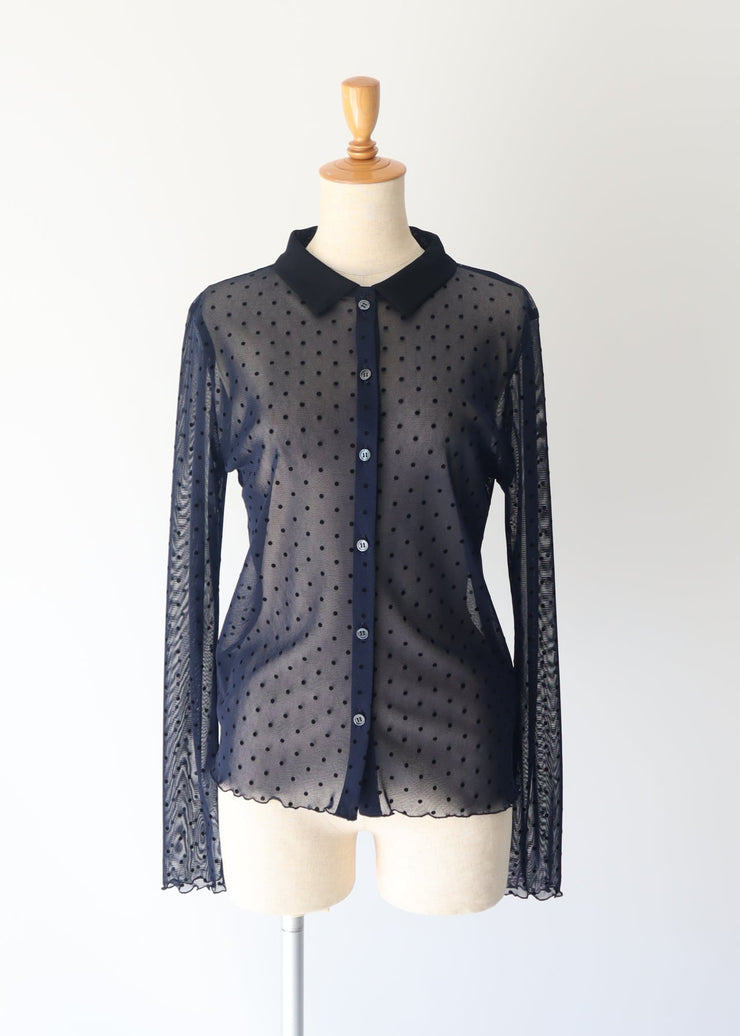 Flocky dots shirts/K256-66122