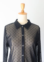 Flocky dots shirts/K256-66122