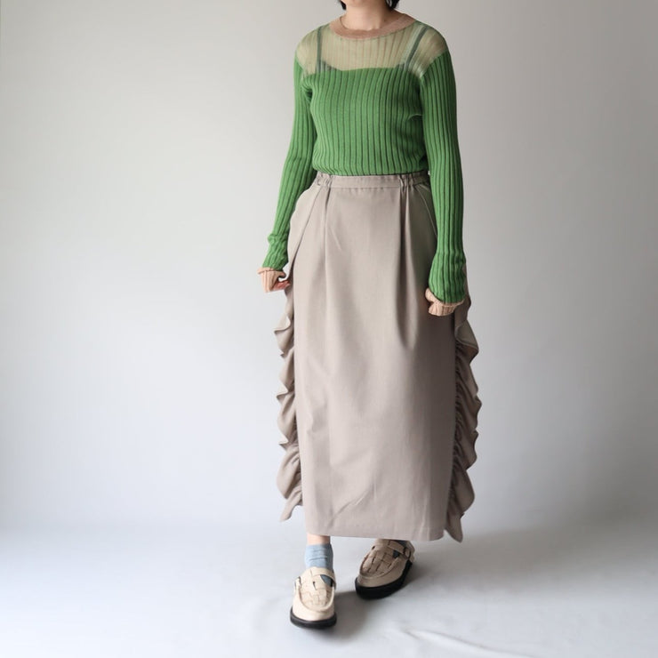 【第4位】Bicolor rib knit/K246-61050