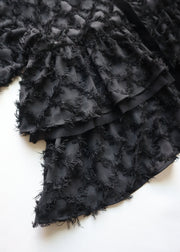 【第1位】cut jacquard tiered blouse/K256-66130