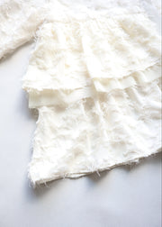 【第1位】cut jacquard tiered blouse/K256-66130