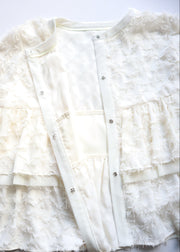 【第1位】cut jacquard tiered blouse/K256-66130