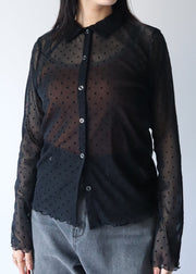 Flocky dots shirts/K256-66122