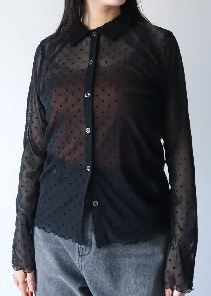 Flocky dots shirts/K256-66122