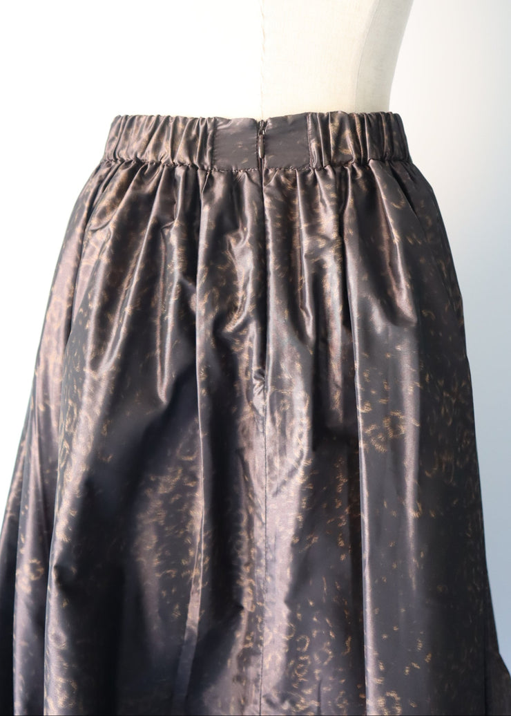 leopard flare skirt/K256-65101