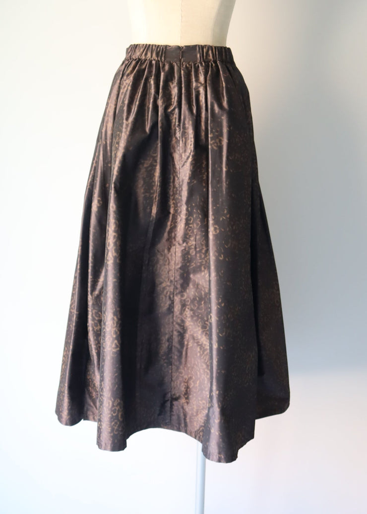 leopard flare skirt/K256-65101