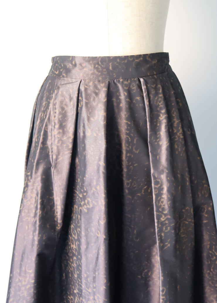 leopard flare skirt/K256-65101
