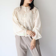 Back gather blouse/K246-66105