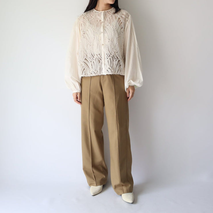 Center press stitch pants/K246-64142