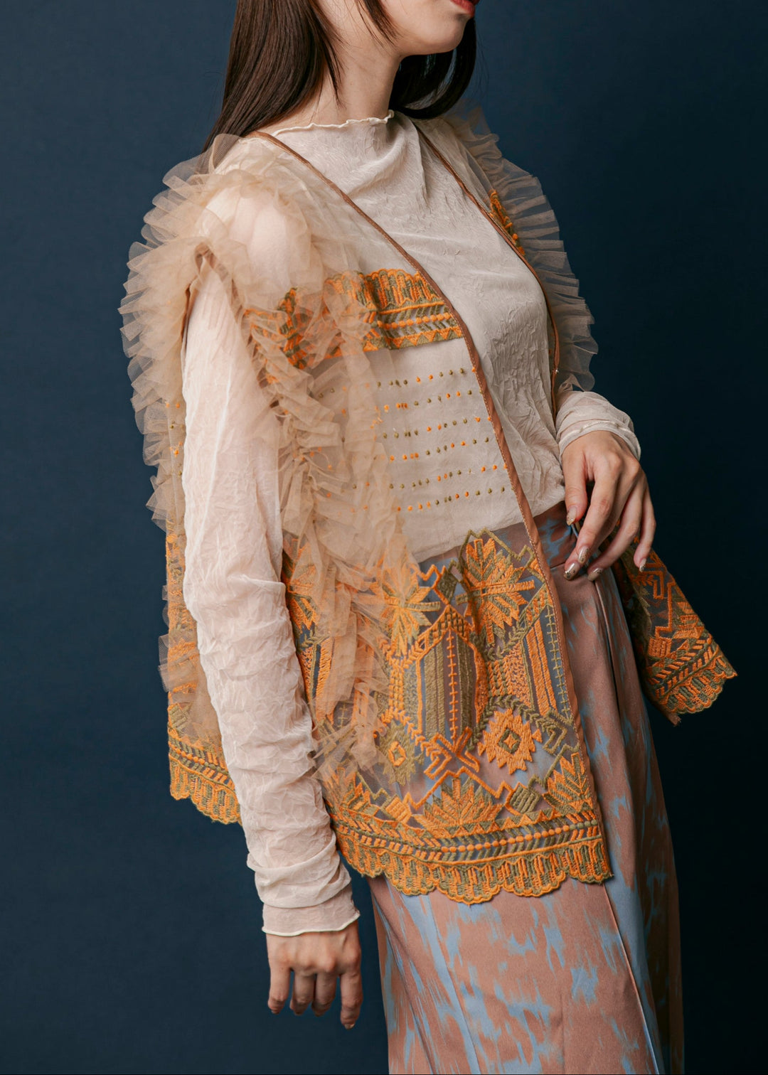 kittle (キトル)original tulle frill vest original tull vest/K251-66119 – Kittle.