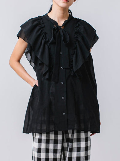 【第3位】Tie  raffle blouse/K241-66101