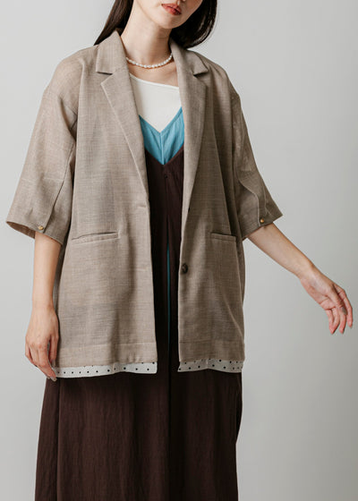 【新作】half sleeve jacket/K251-68139